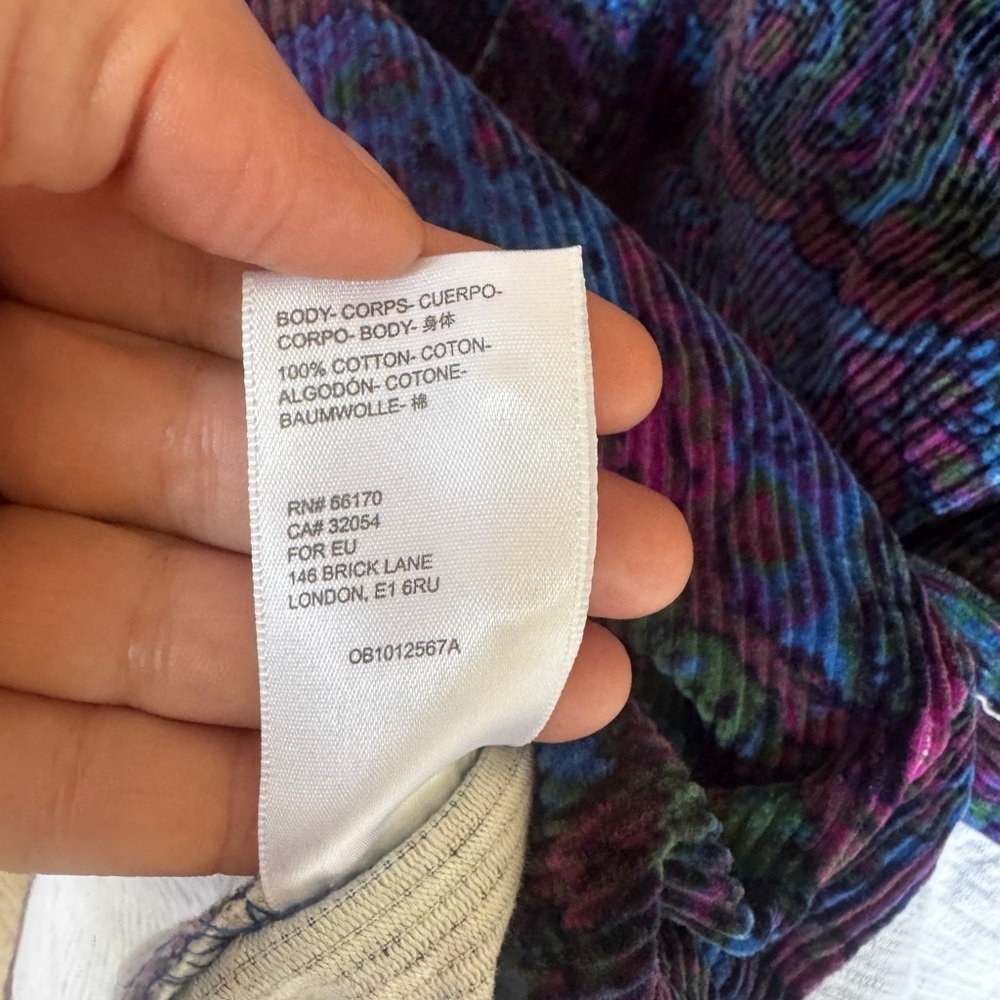 Urban Outfitters Multicolor Corduroy Shirt Size Medium - Picture 7 of 10